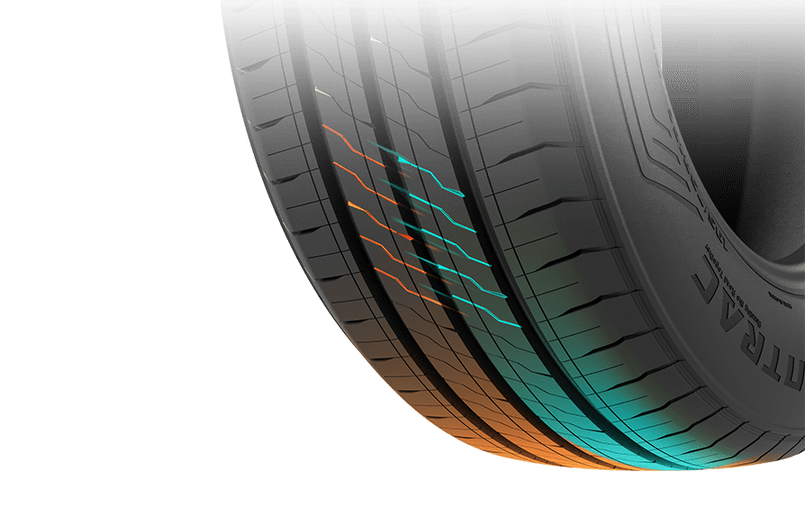 Каркас шины усилен многослойным стальным кордом.